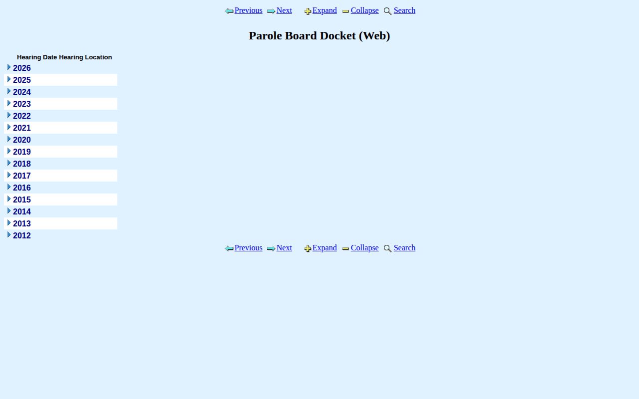 Jefferson Davis Parish parole docket and post-release supervision results search